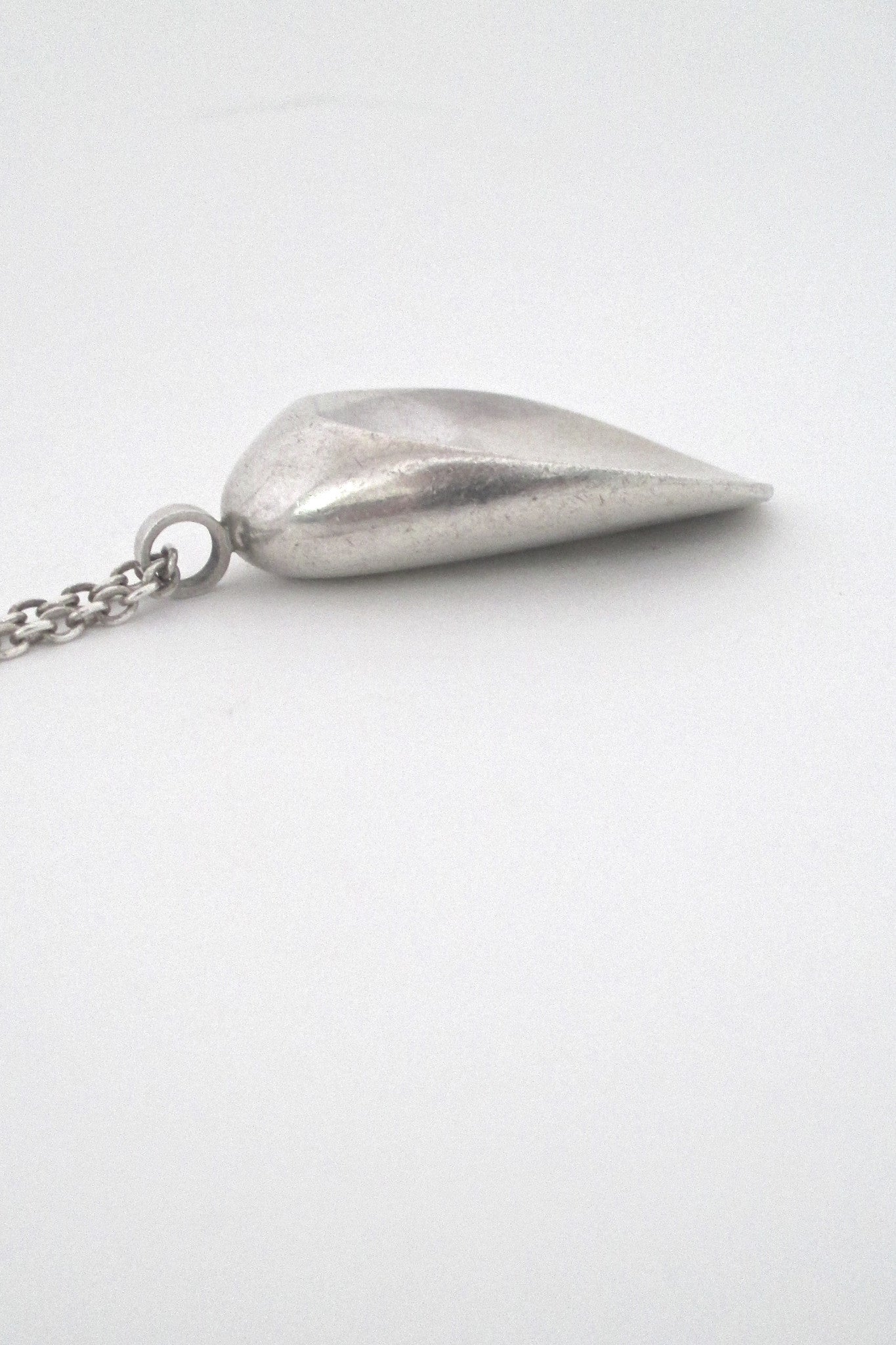 Georg Jensen Denmark vintage silver modernist shell necklace 328 by Nanna Ditzel Nordic Design