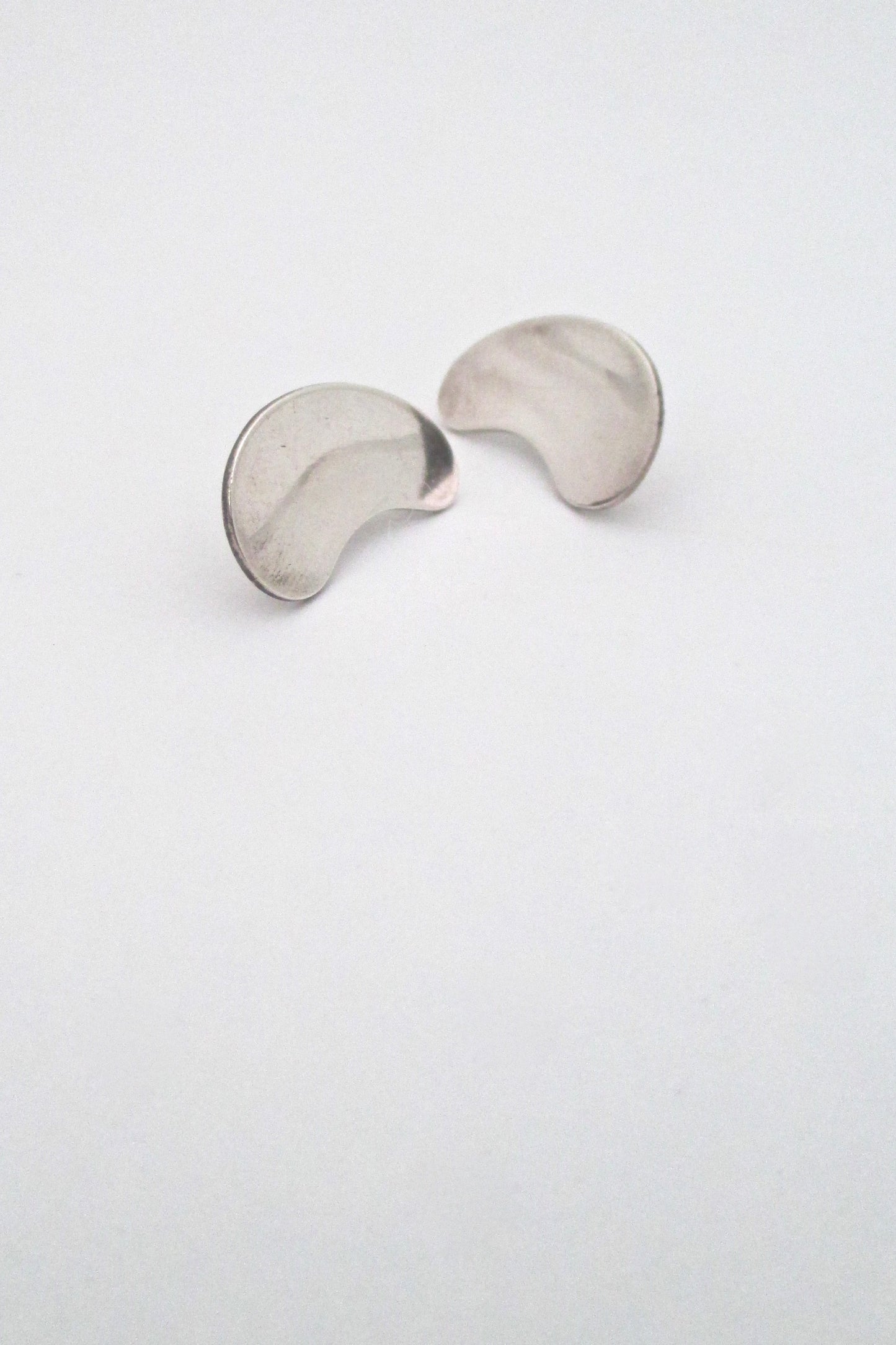 Georg Jensen silver earrings #123 - Nanna Ditzel - for pierced ears