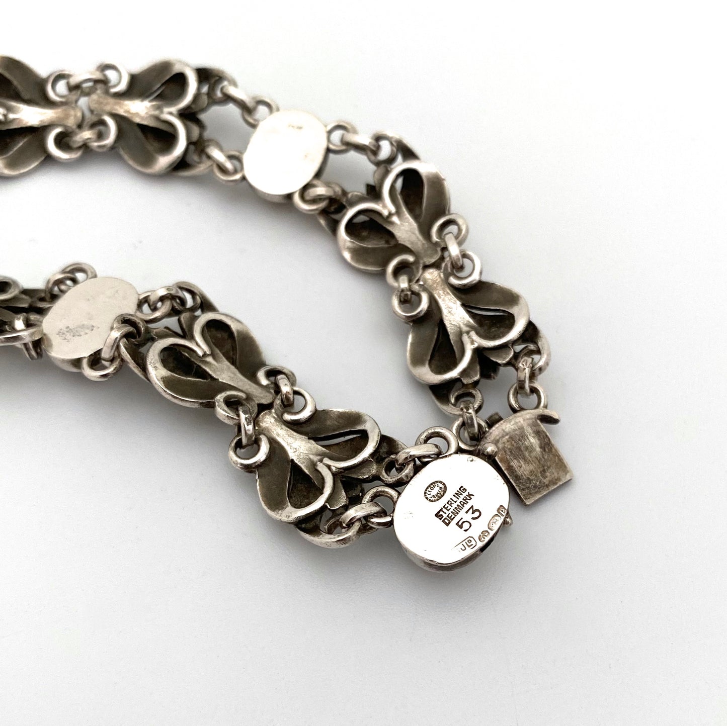 Georg Jensen silver link bracelet #53 ~ 1950