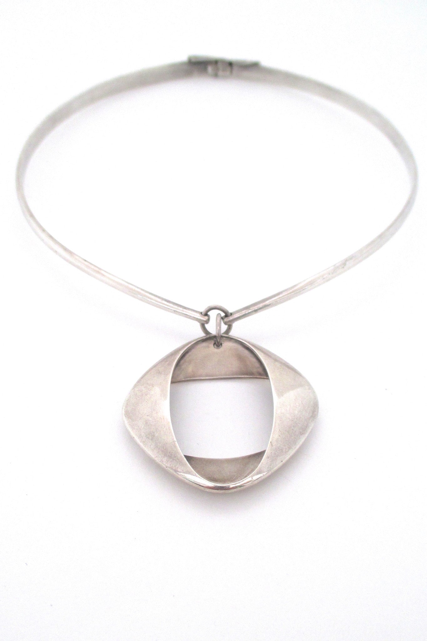 Georg Jensen Denmark vintage silver pendant 368 by Henning Koppel