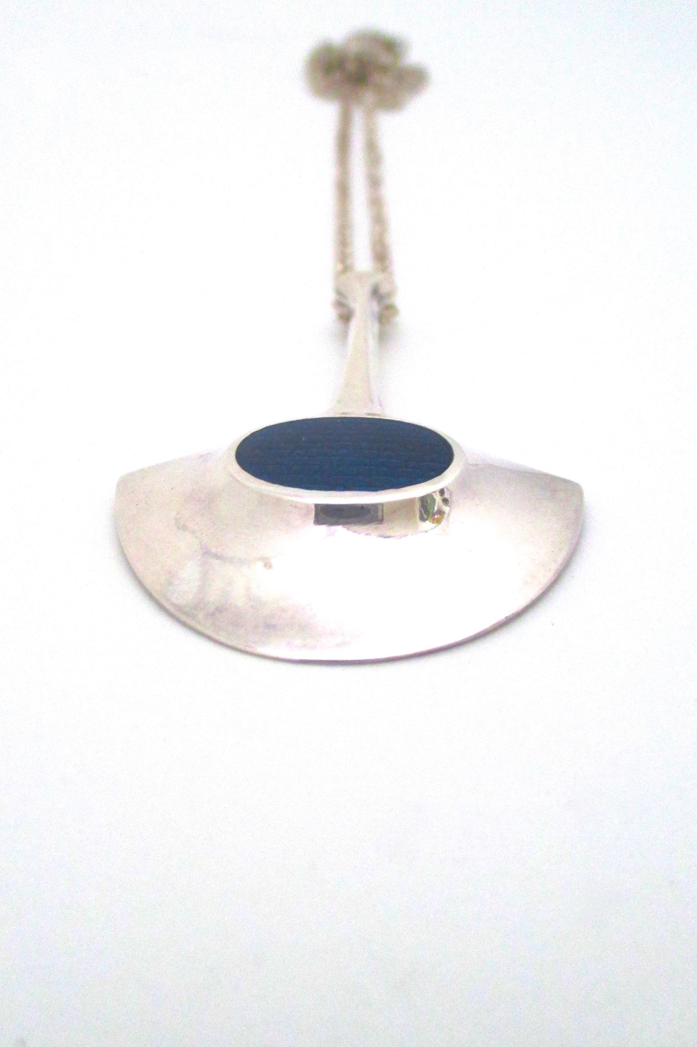 David Andersen sterling & blue enamel pendant