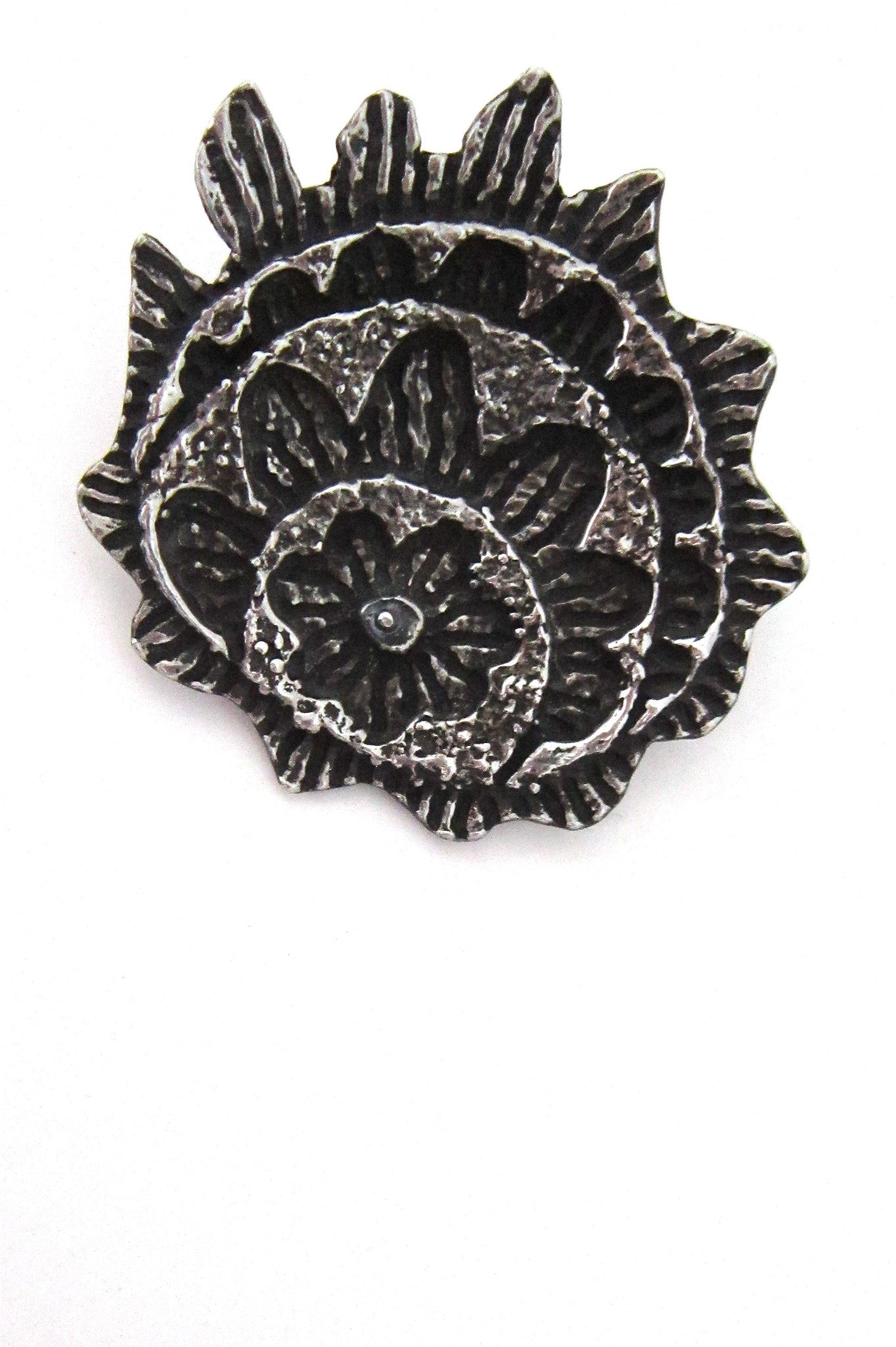 Robert Larin large signed brooch