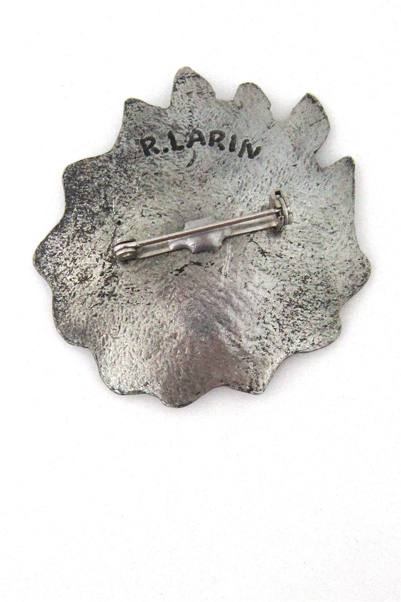 Robert Larin large signed brooch