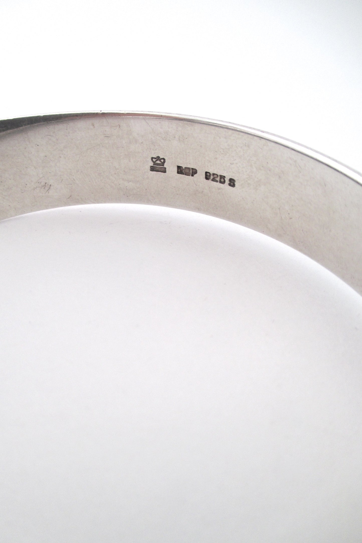 Royal Copenhagen heavy silver 'mobius' style bangle bracelet