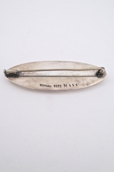 Hans Hansen heavy oval brooch # 111
