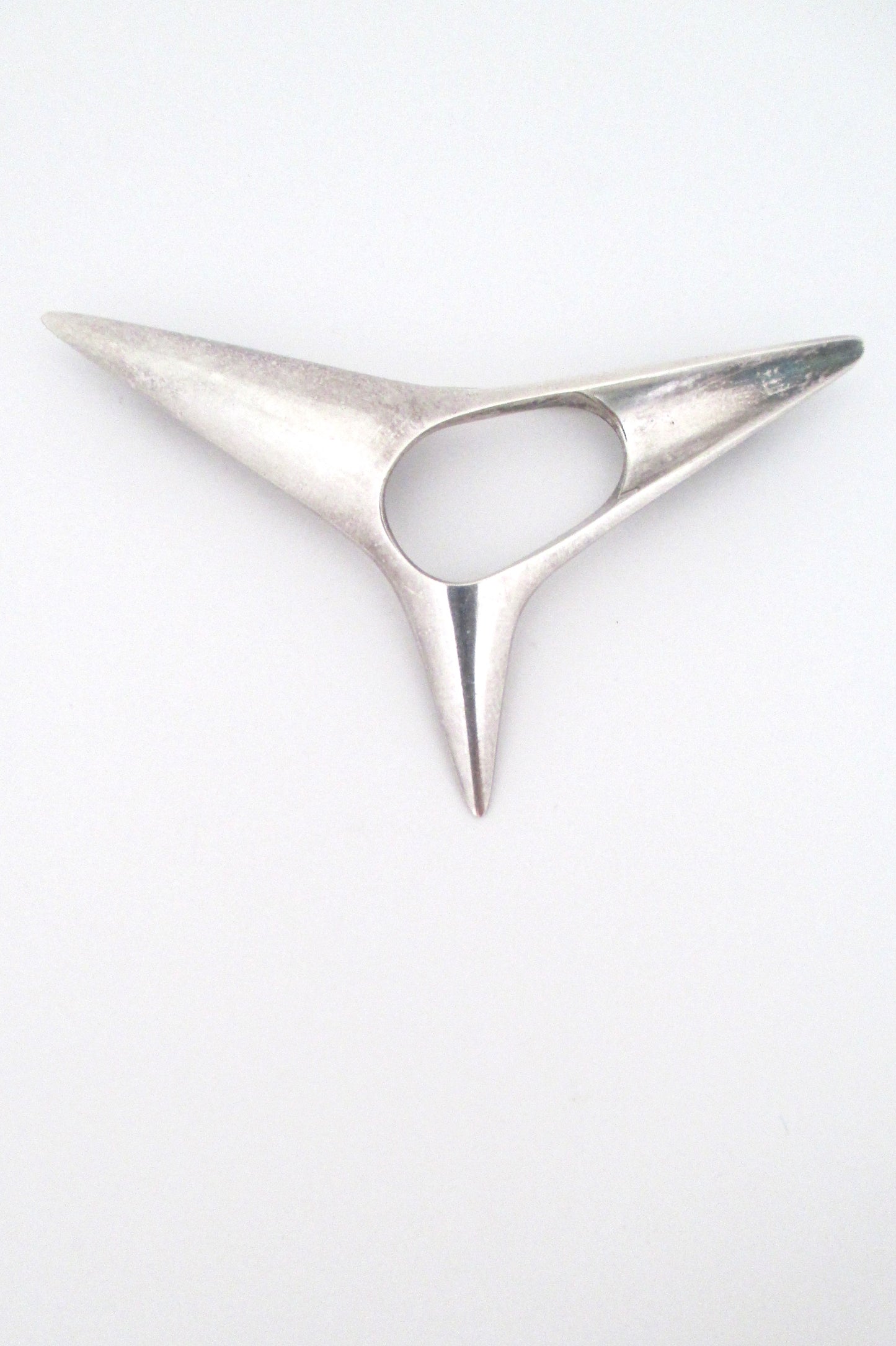 Georg Jensen large silver brooch #342 by Henning Koppel