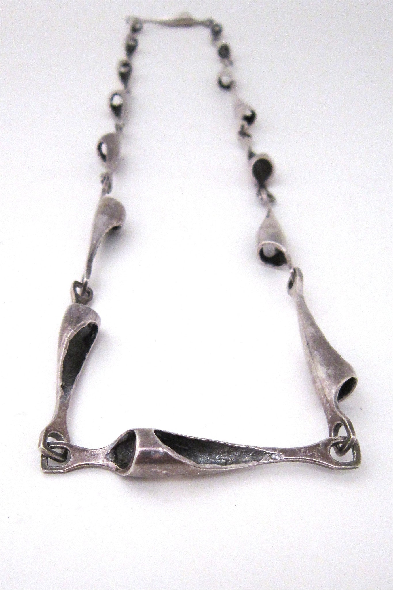 Poul Havgaard for Lapponia, Finland - sterling silver "entire life" long link necklace