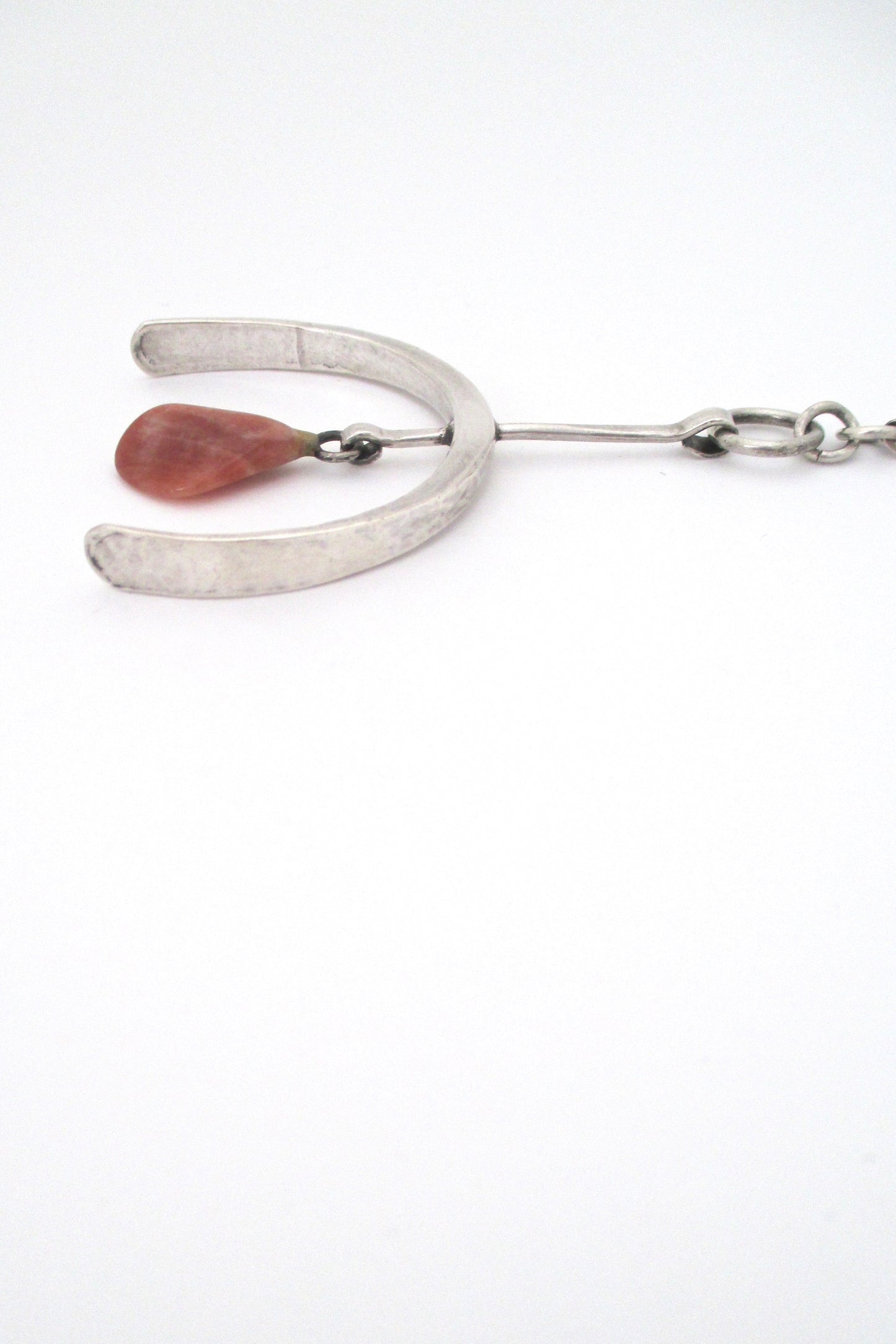 profile Plus Studios Norway Design Anna Great Eker large vintage kinetic silver stone pendant necklace