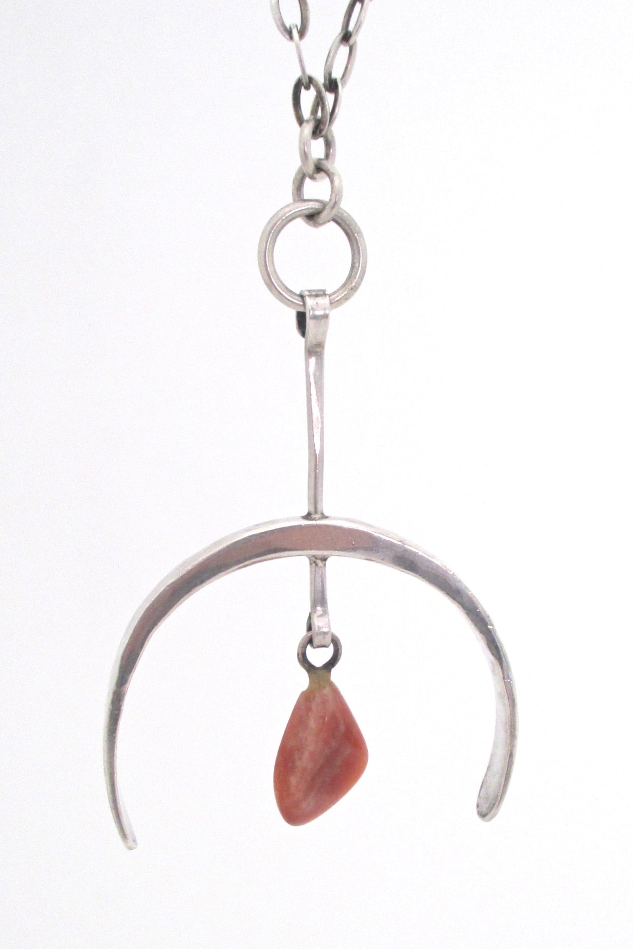 detail Plus Studios Norway Design Anna Great Eker large vintage kinetic silver stone pendant necklace