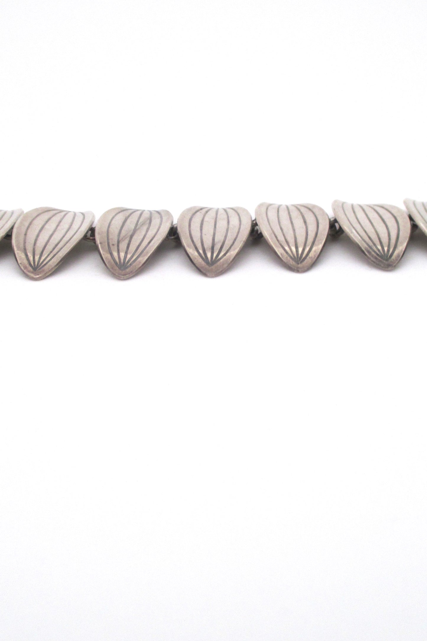 profile Aarre & Krogh Denmark vintage Scandinavian Modern silver link bracelet