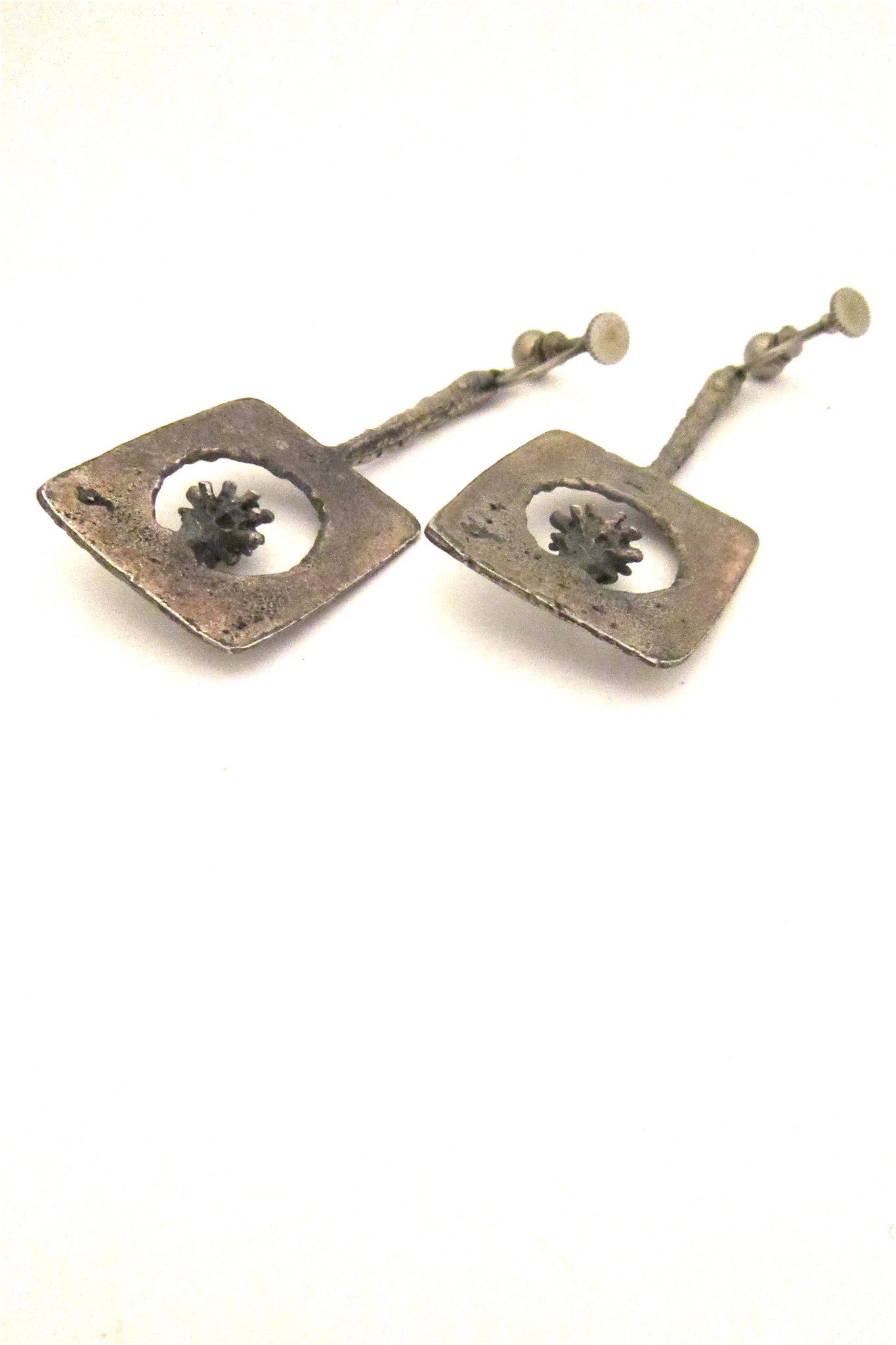 Guy Vidal perched urchins earrings