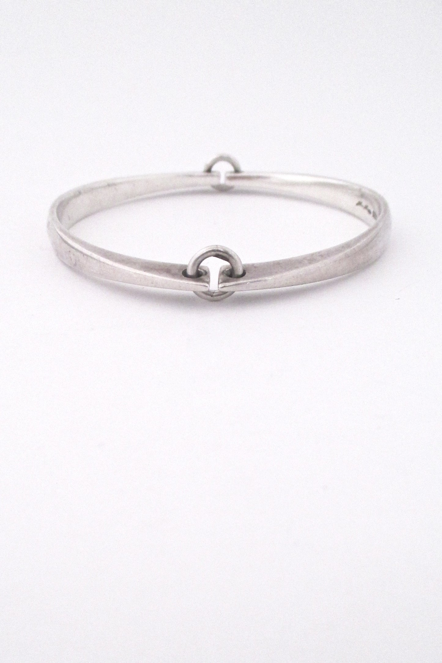 Hans Hansen hinged silver bangle