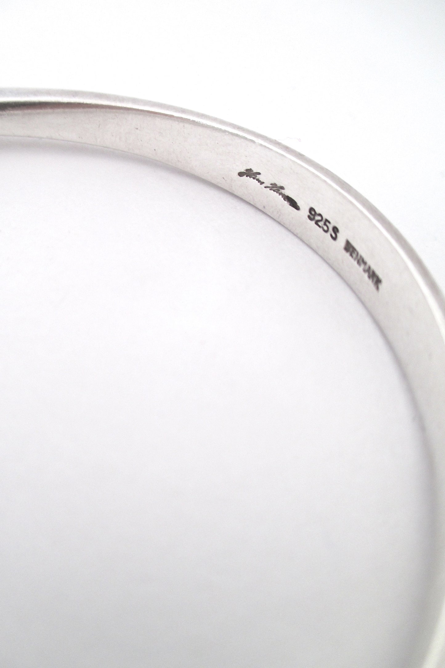 Hans Hansen hinged silver bangle