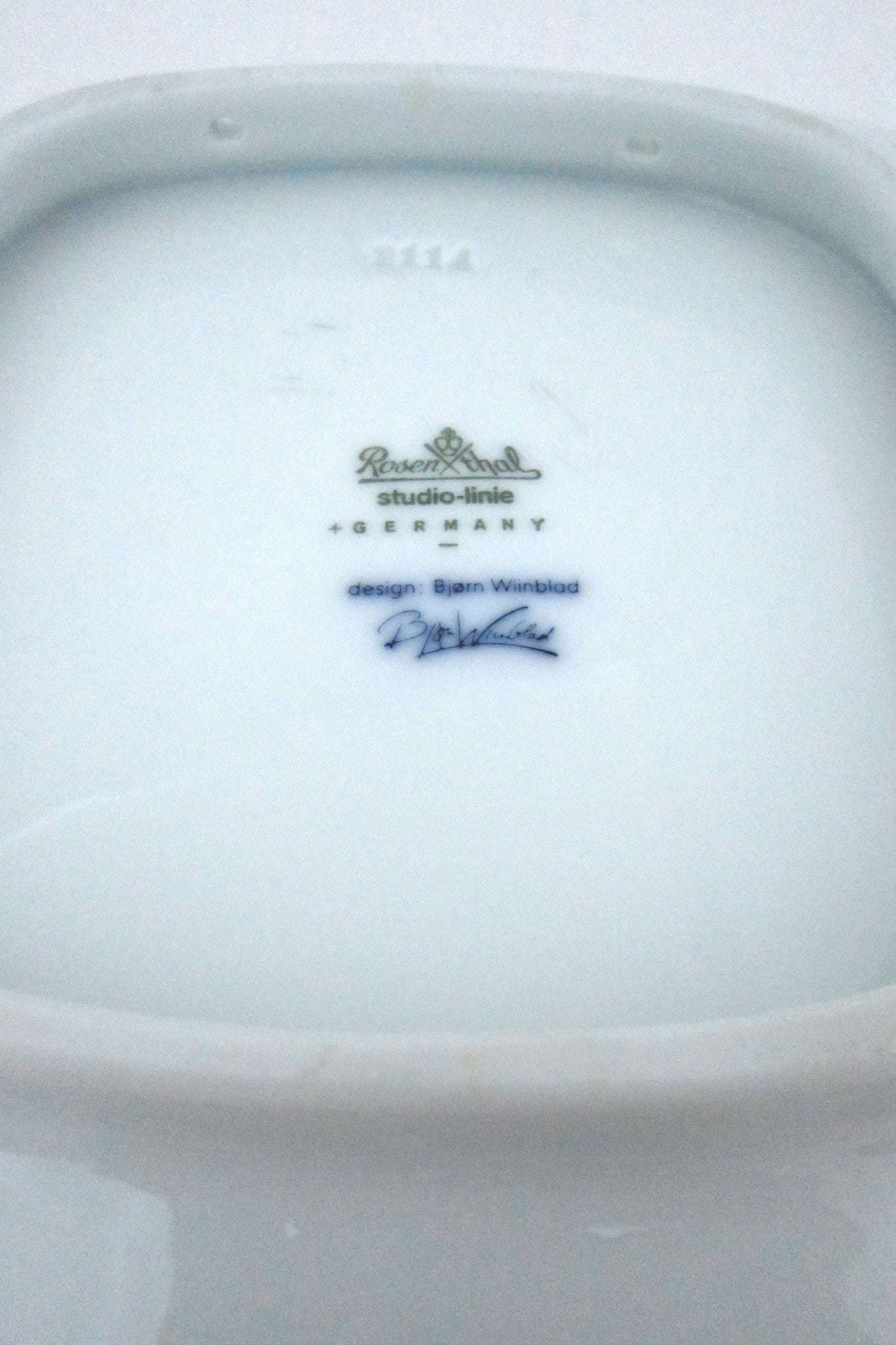 Wiinblad flow blue bird plate