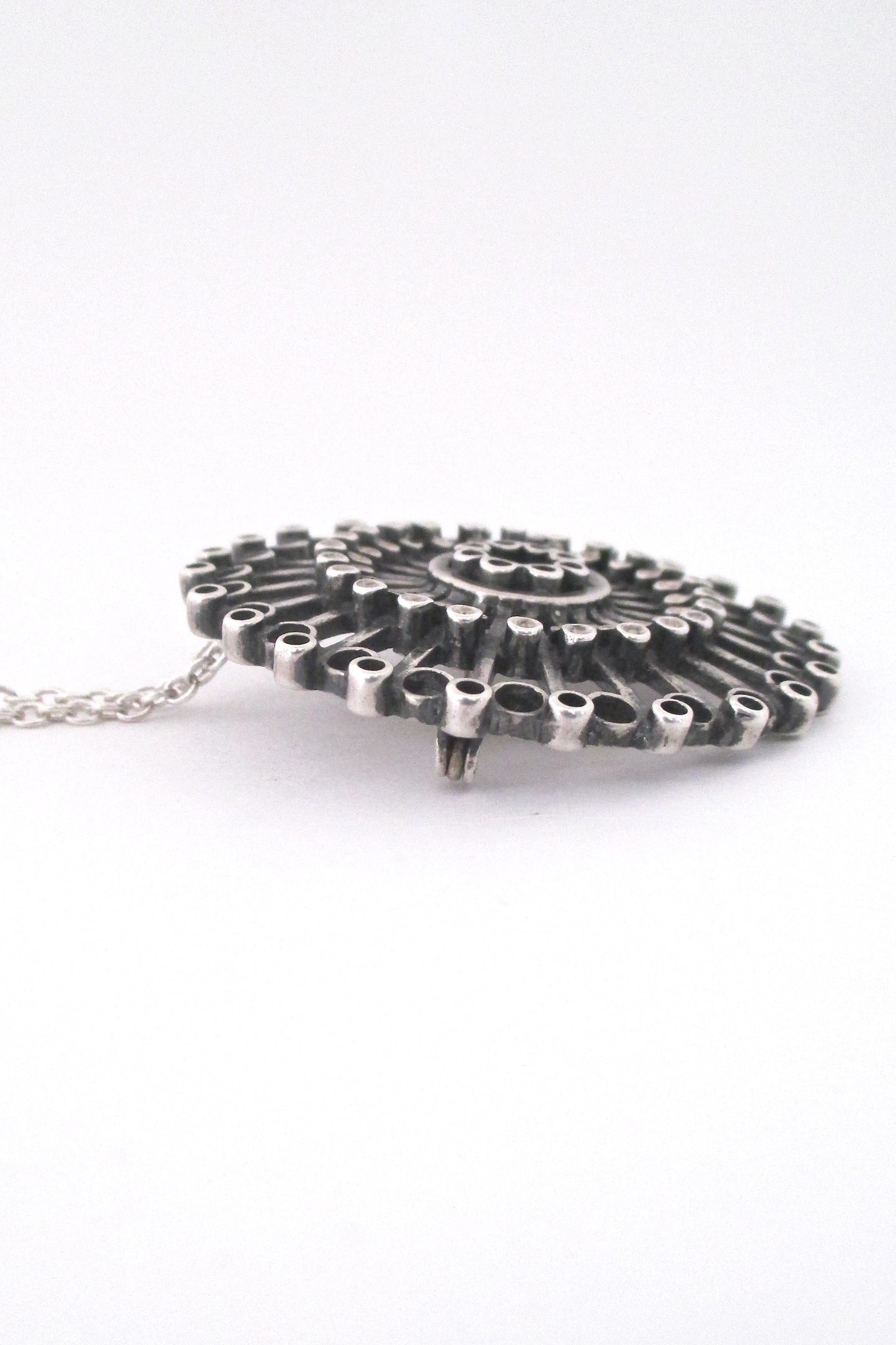 profile Uni David Andersen Norway vintage Scandinavian Modern pendant brooch necklace by Marianne Berg