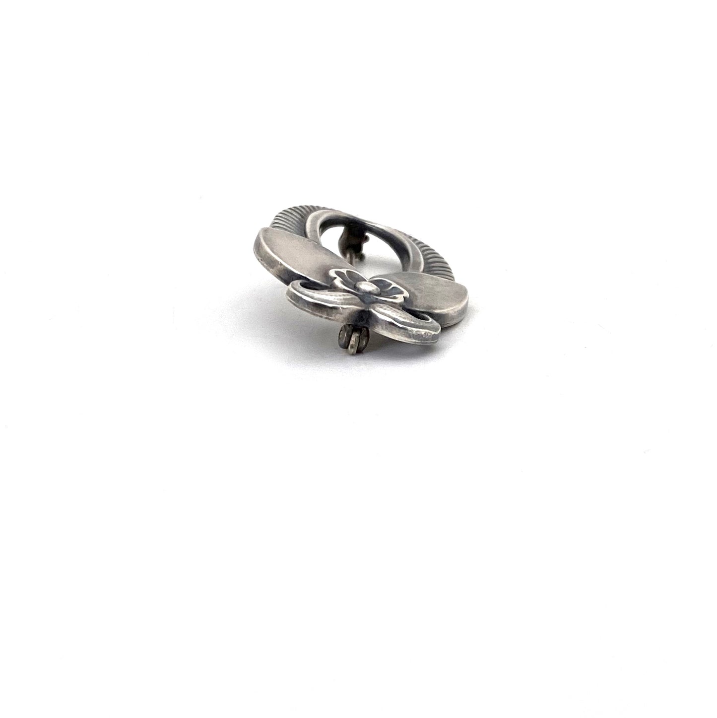 profile Georg Jensen Denmark vintage silver Cactus brooch 227 Gundolph Albertus Scandinavian jewelry design