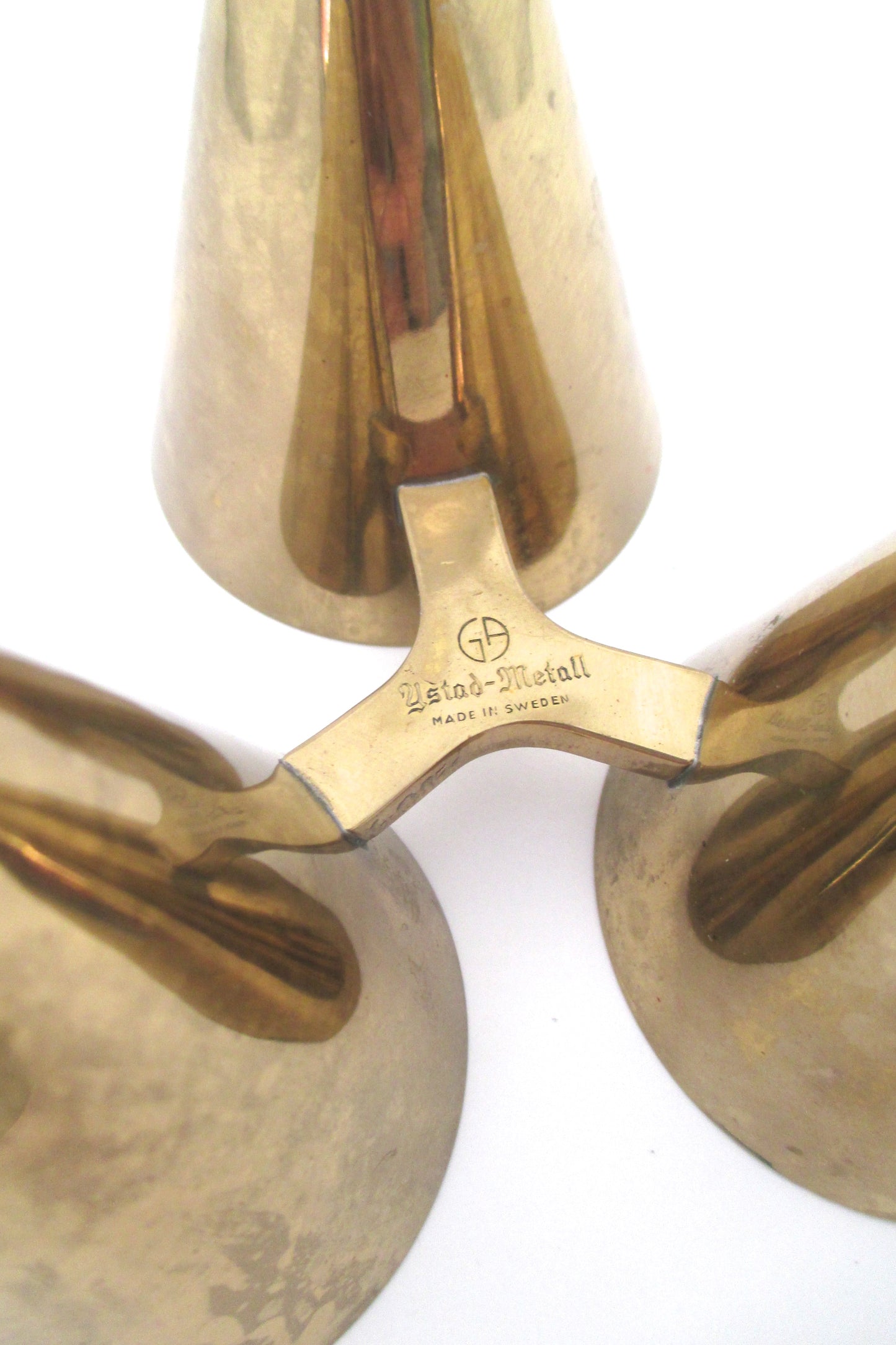 Ystad Metall candle holder by Gunnar Ander - 1950s