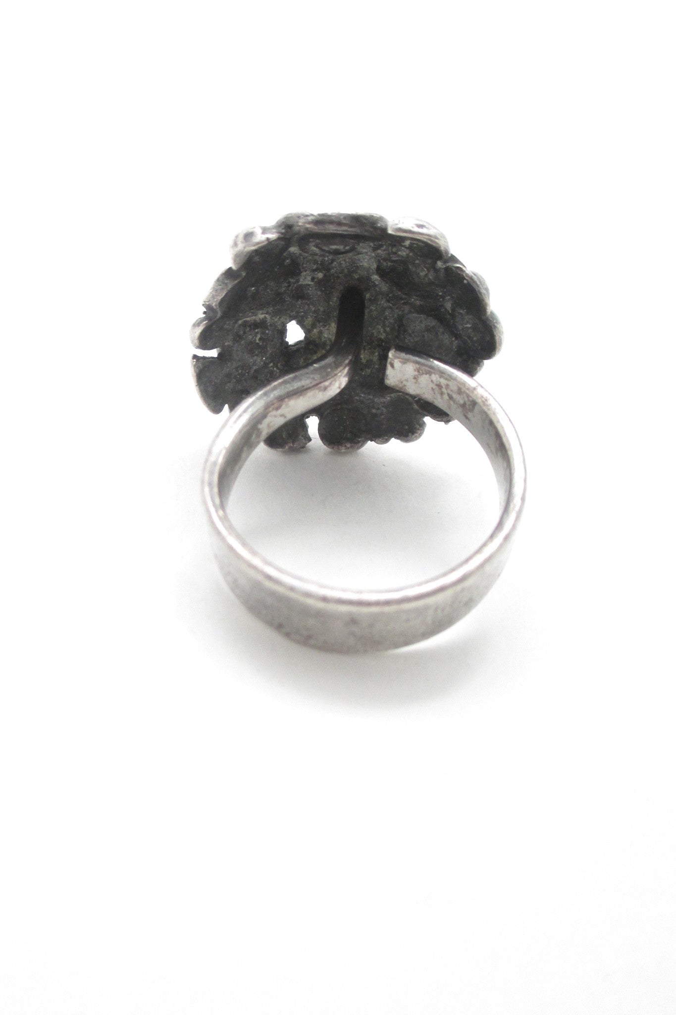 Owe Johansson brutalist silver ring