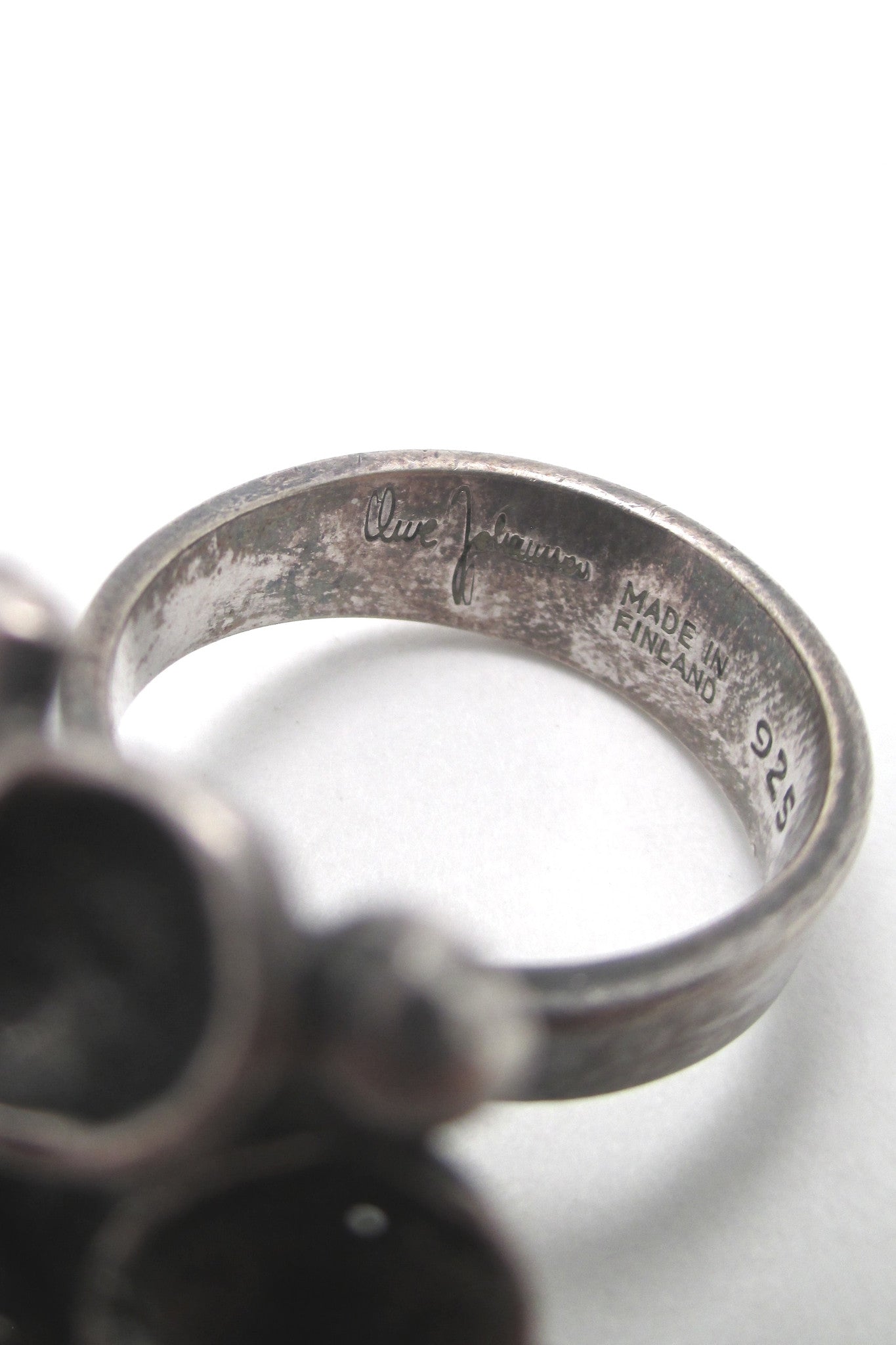 Owe Johansson brutalist silver ring