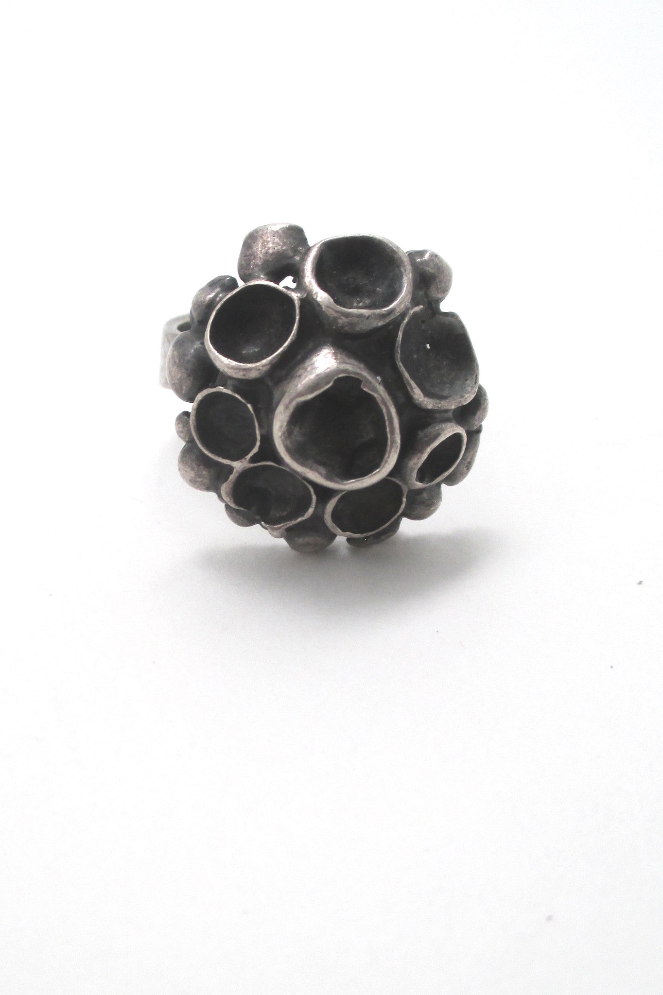 Owe Johansson brutalist silver ring