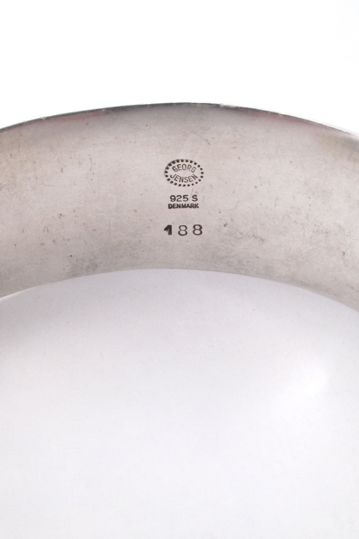 Georg Jensen wide & heavy cuff bracelet #188 by Poul Hansen