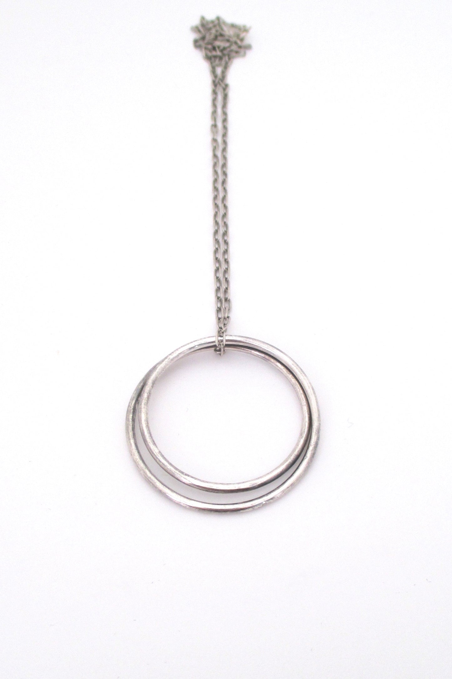 Andreas Mikkelsen silver circles pendant
