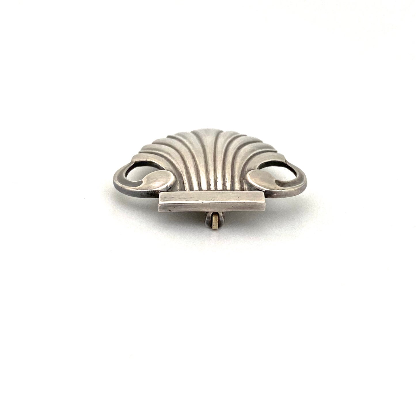 profile Georg Jensen Denmark vintage silver shell brooch 246 Georg Jensen design