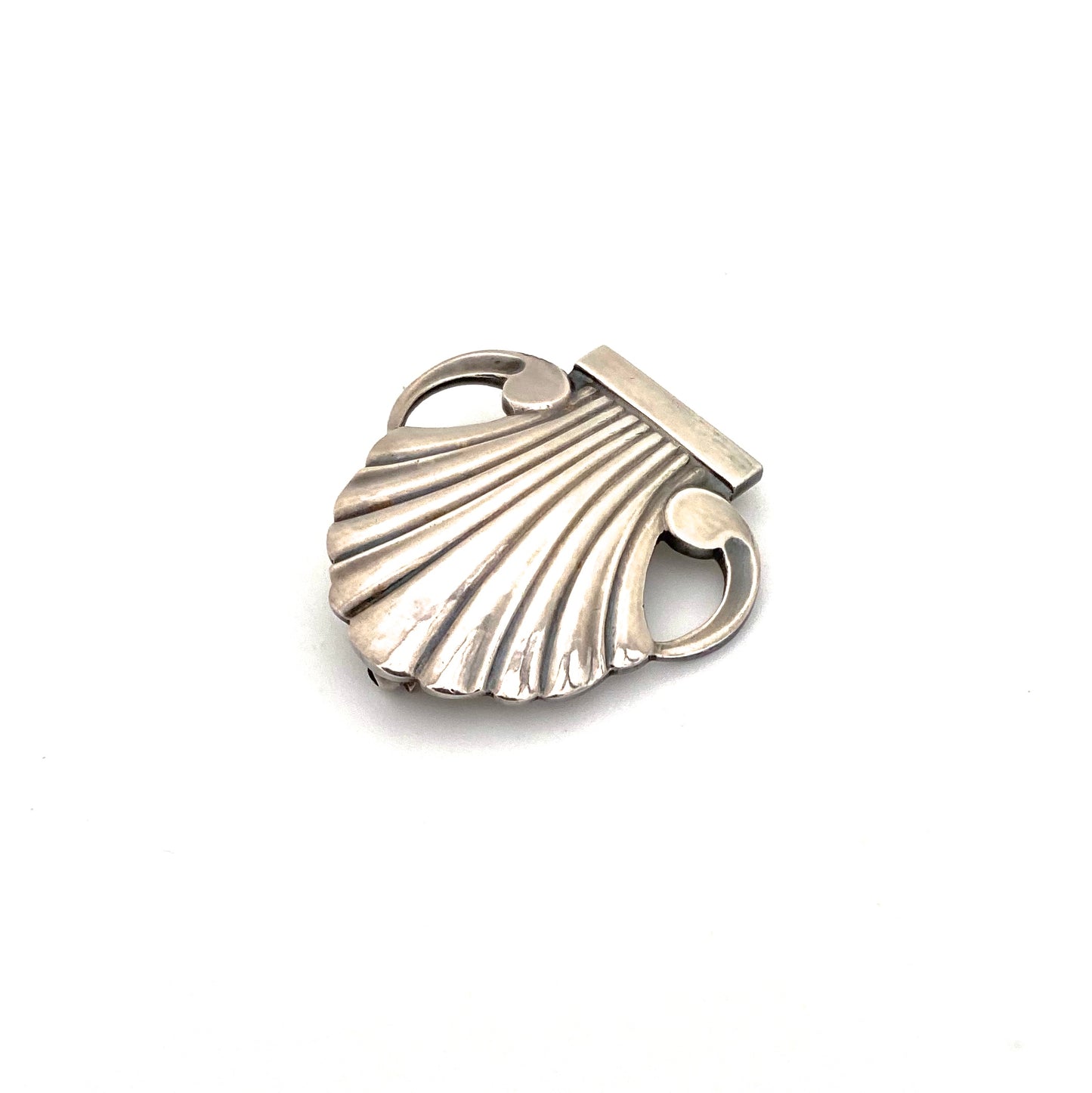 Georg Jensen silver shell brooch #246