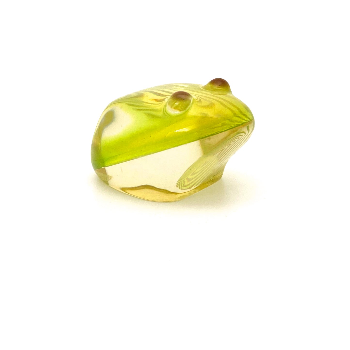 Abraham Palatnik yellow lucite frog sculpture