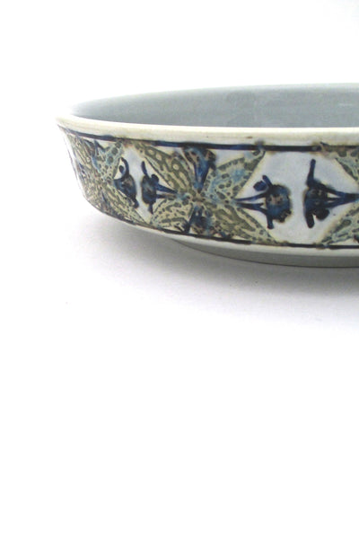 profile Royal Copenhagen Denmark vintage ceramic Baca faience dish by Grethe Helland