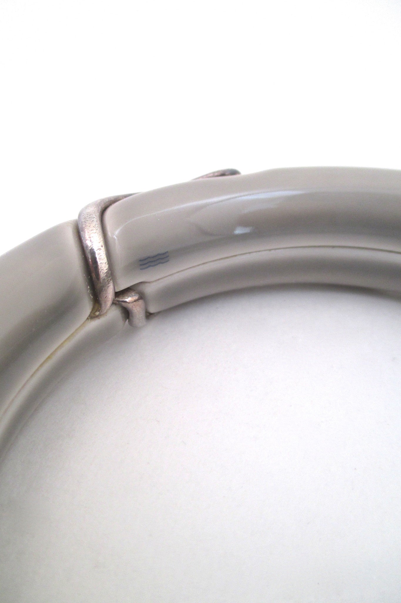 Royal Copenhagen silver & porcelain bangle