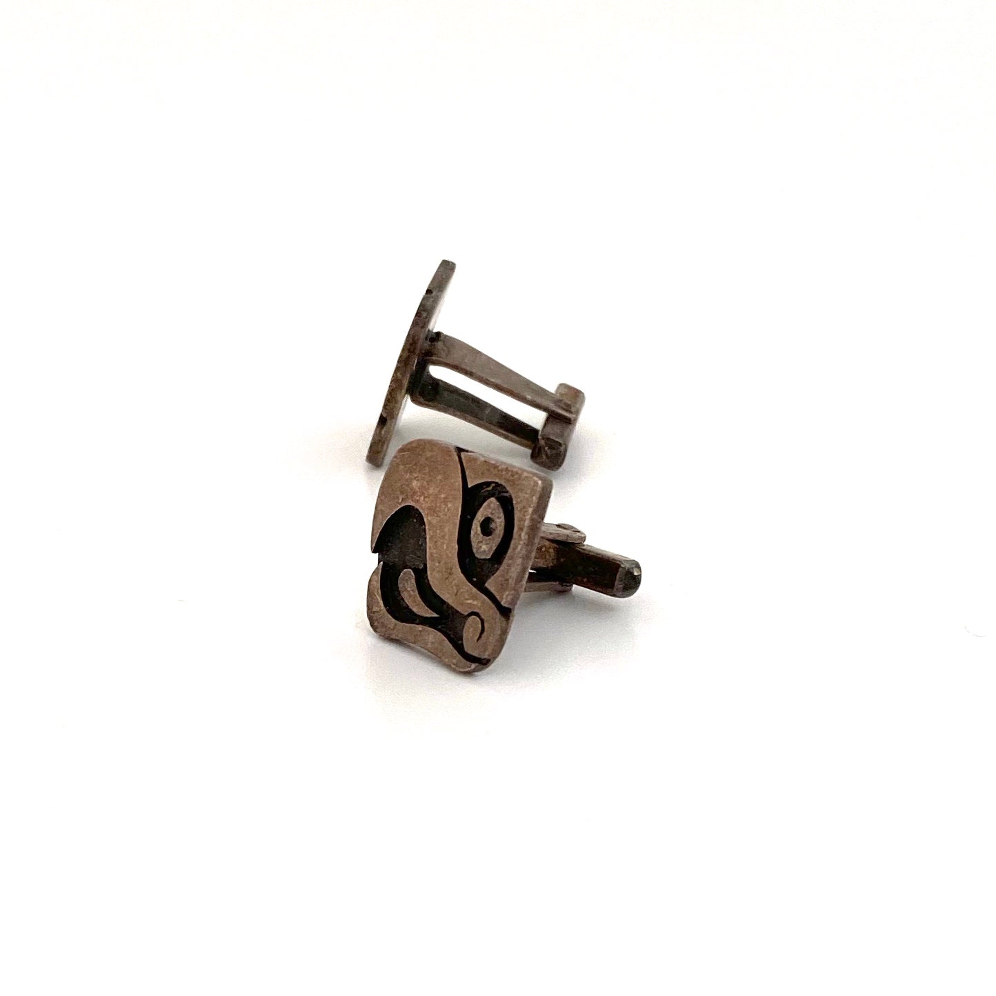Antonio Pineda vintage silver cufflinks ~ birds