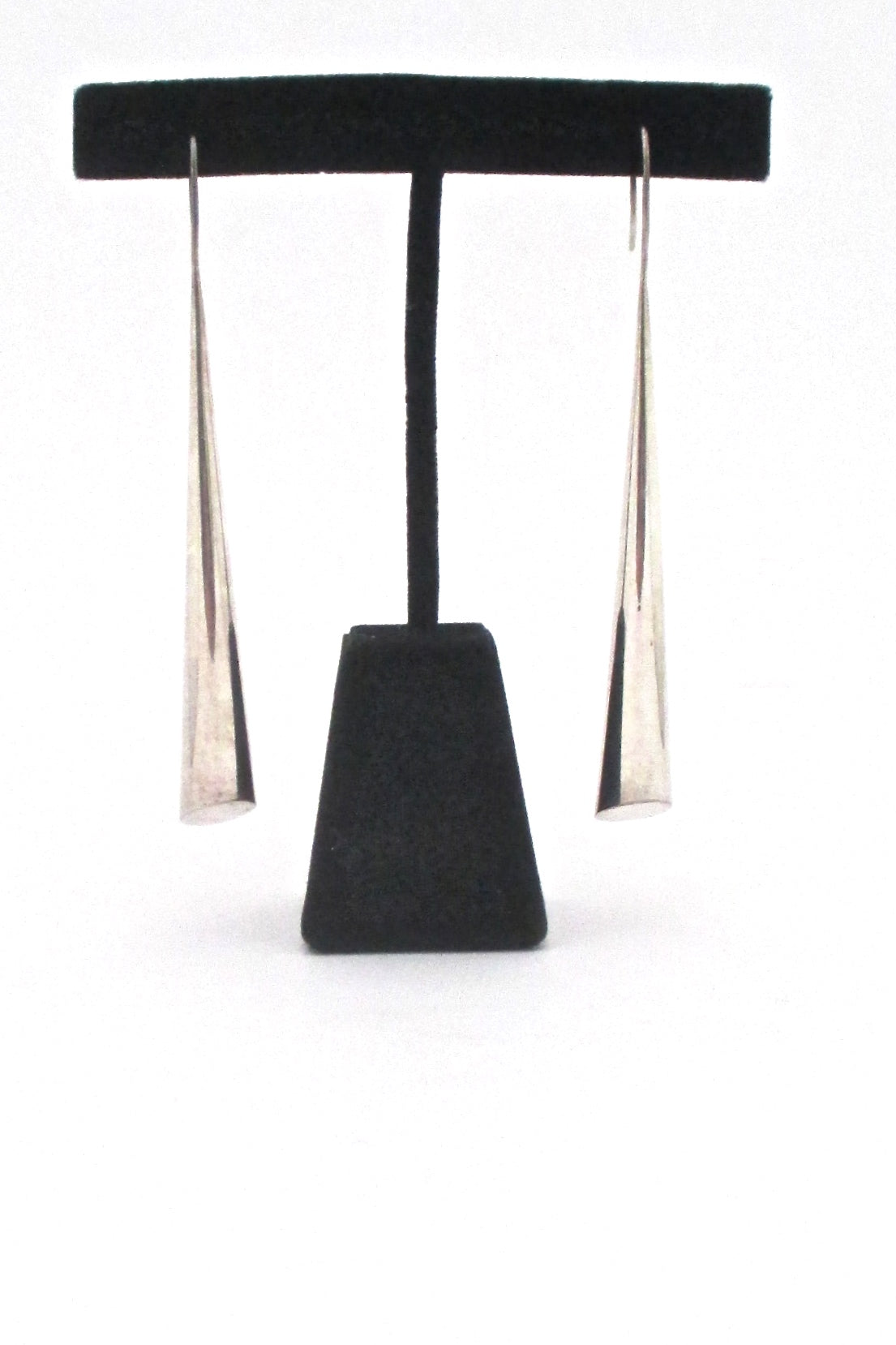 Marcin Zaremski Poland extra long vintage silver drop earrings