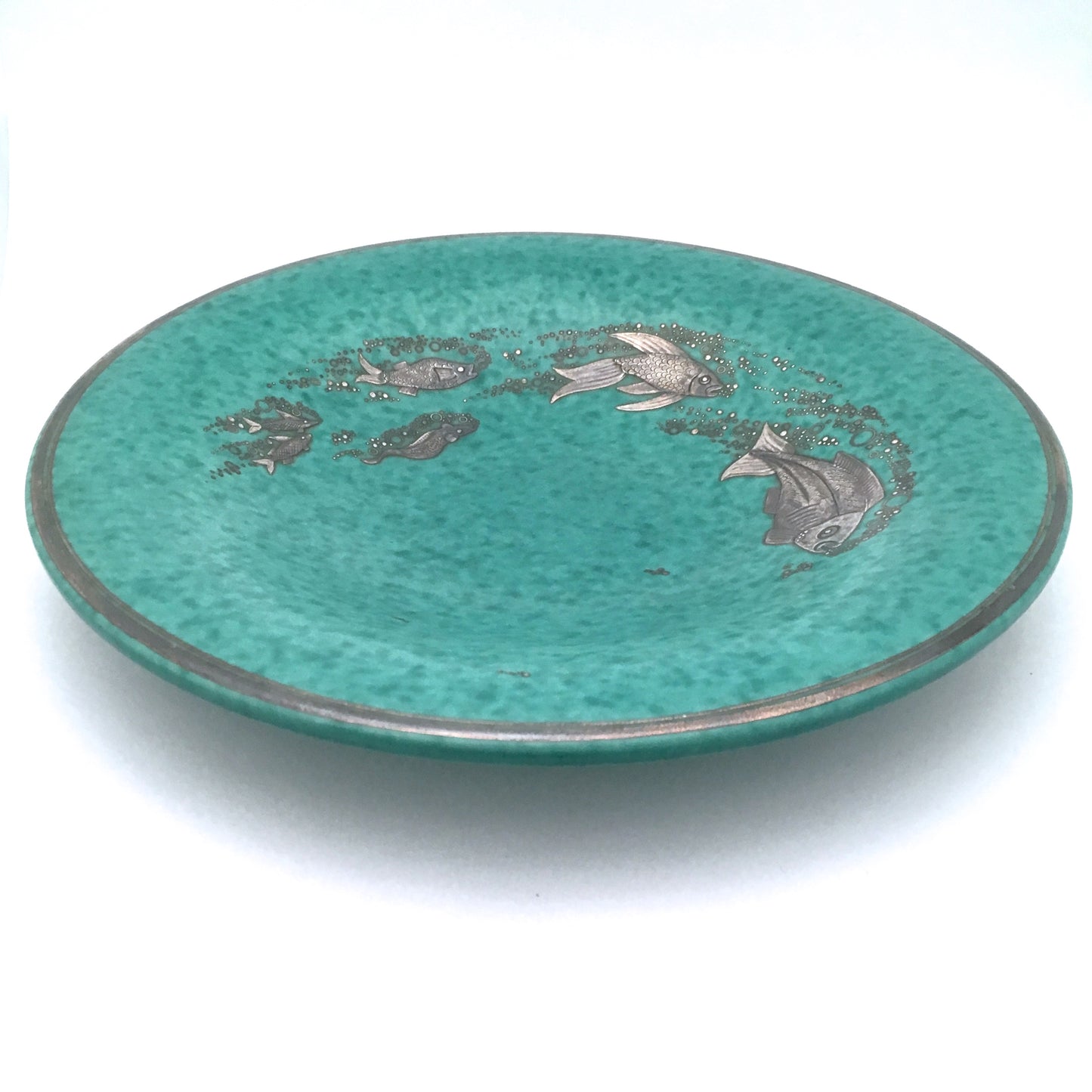 profile Gustavsberg Sweden large vintage ceramic Argenta charger dish by Wilhelm Kage