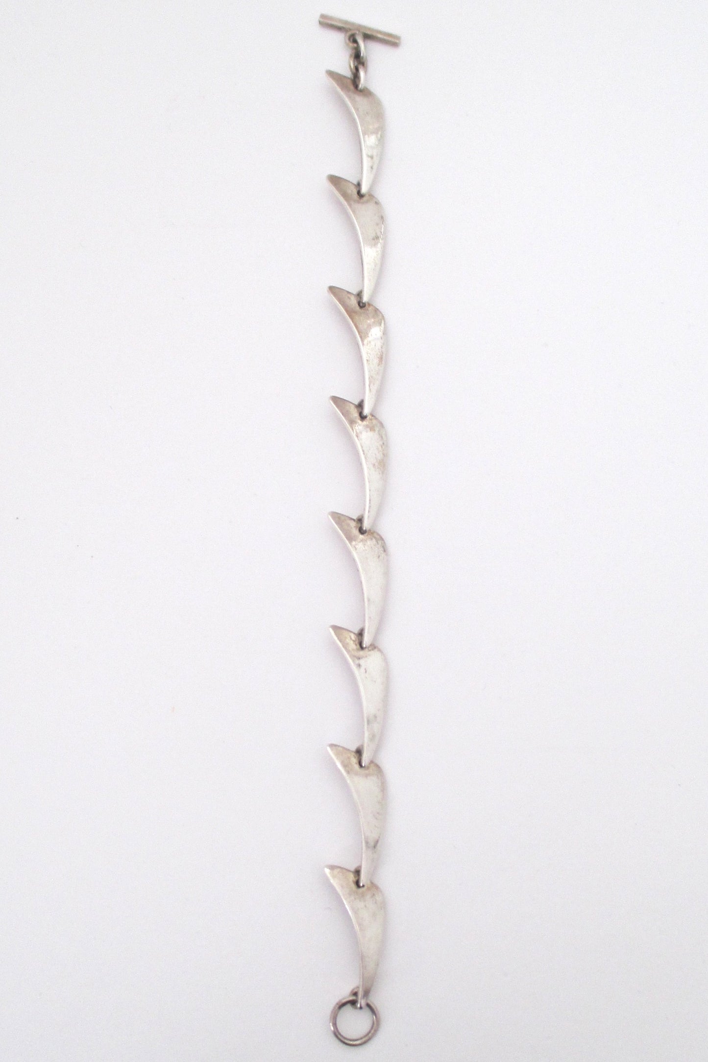 Niels From silver link 'boomerang' bracelet