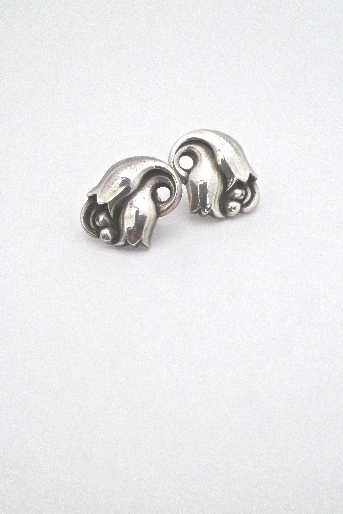 Georg Jensen 'Tulip' earrings #100A - pierced