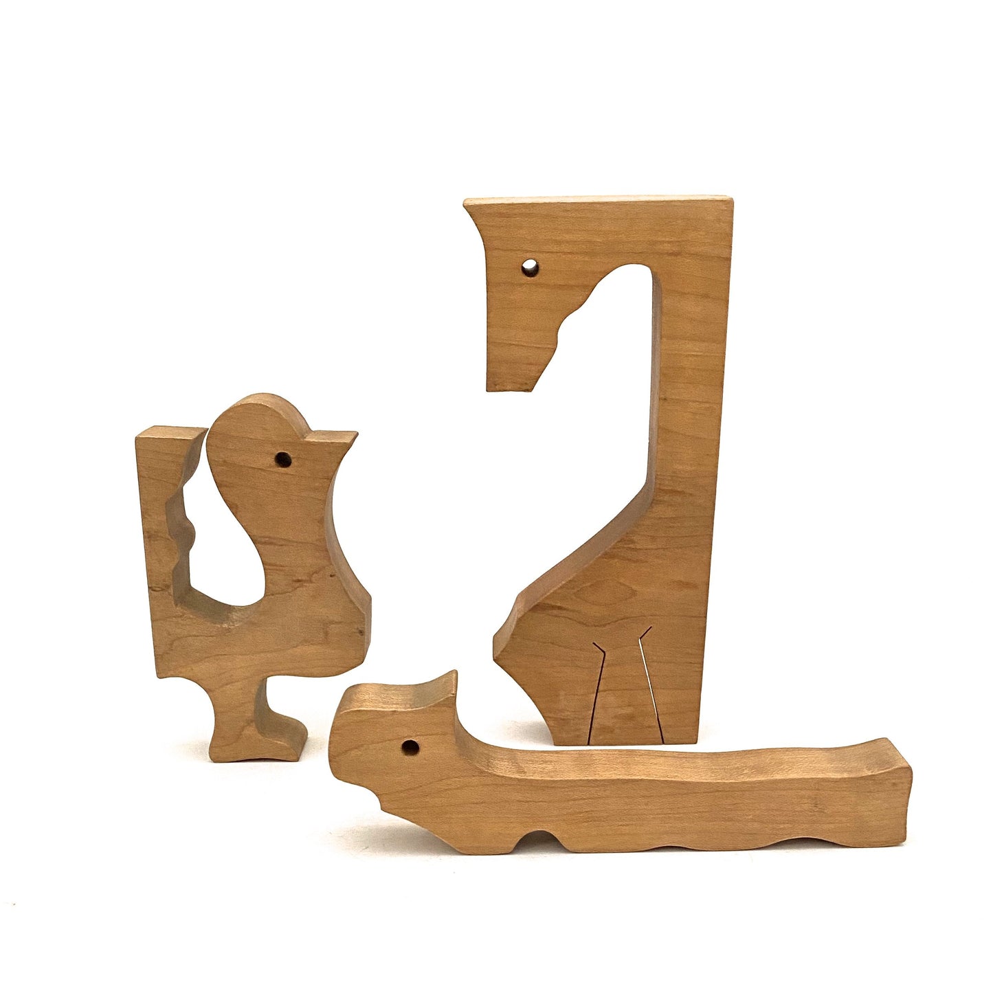 detail vintage wooden animal puzzle after Enzo Mari mid century modern design