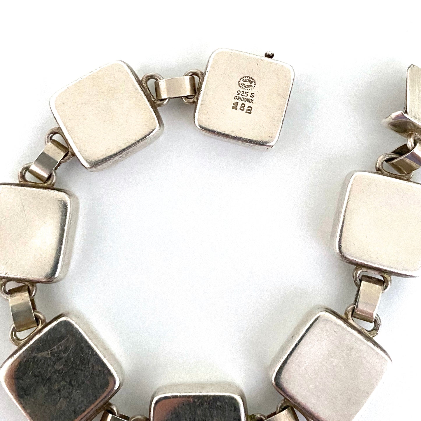 Georg Jensen Modernist silver link bracelet #182 ~ Astrid Fog