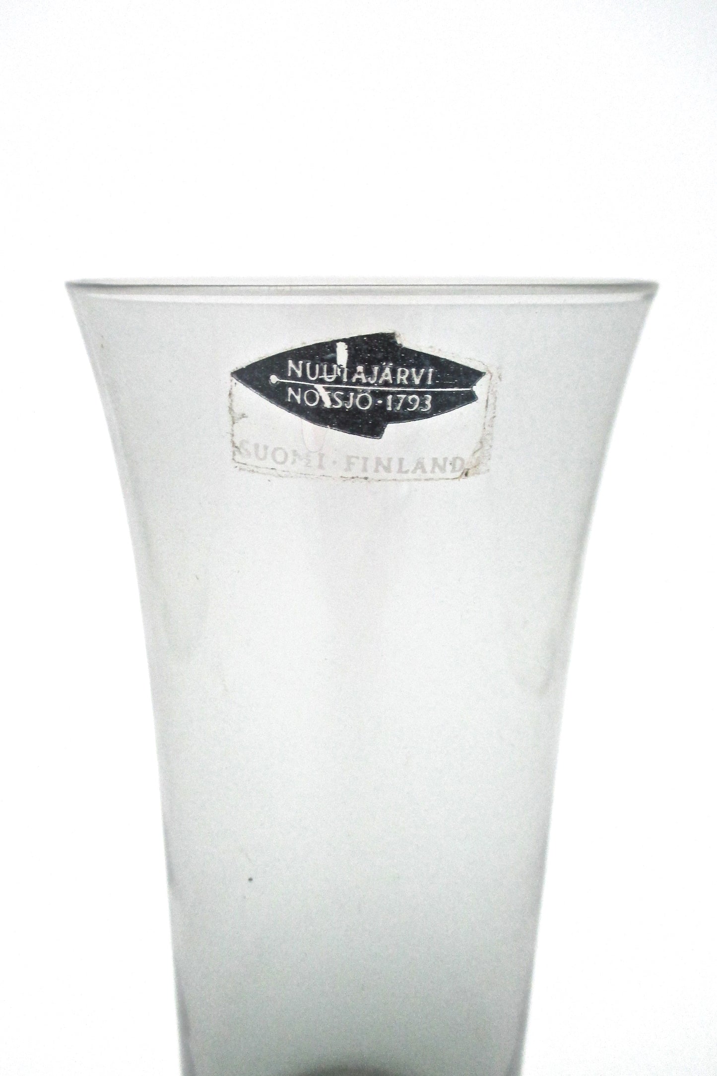 orignal label Nuutajarvi Notsjo Finland vintage set drinks glasses 1725 by Kaj Franck