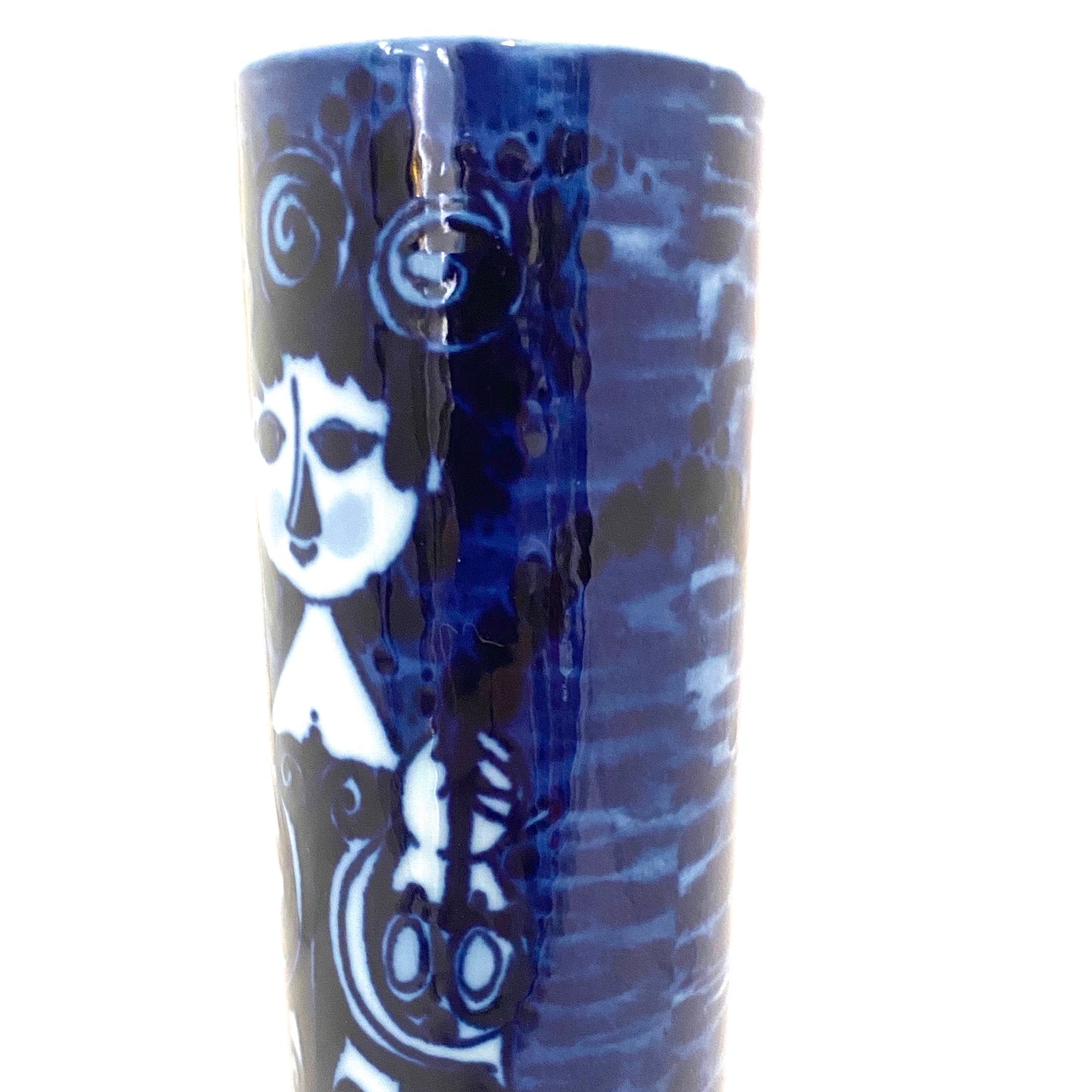Rosenthal flow blue porcelain vase ~ Bjorn Wiinblad
