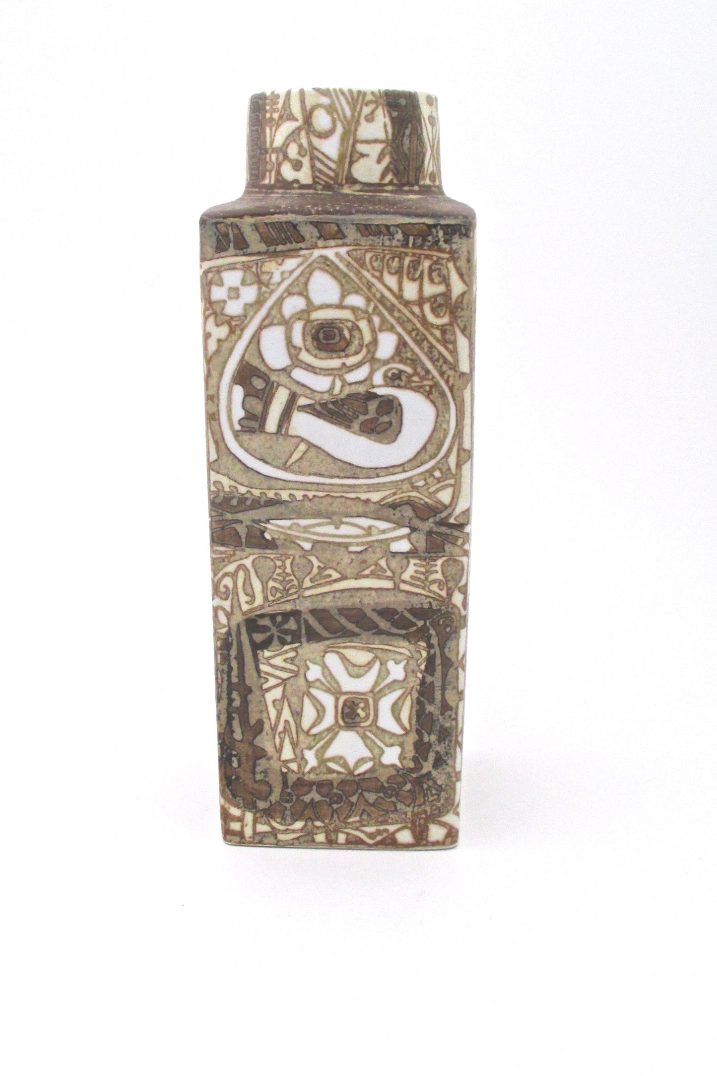 Royal Copenhagen large 'Baca' birds vase by Nils Thorsson