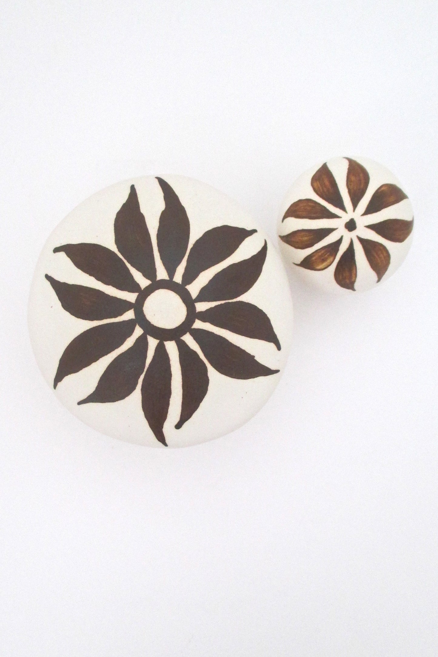Strawberry Hill mushroom sculptures - pair