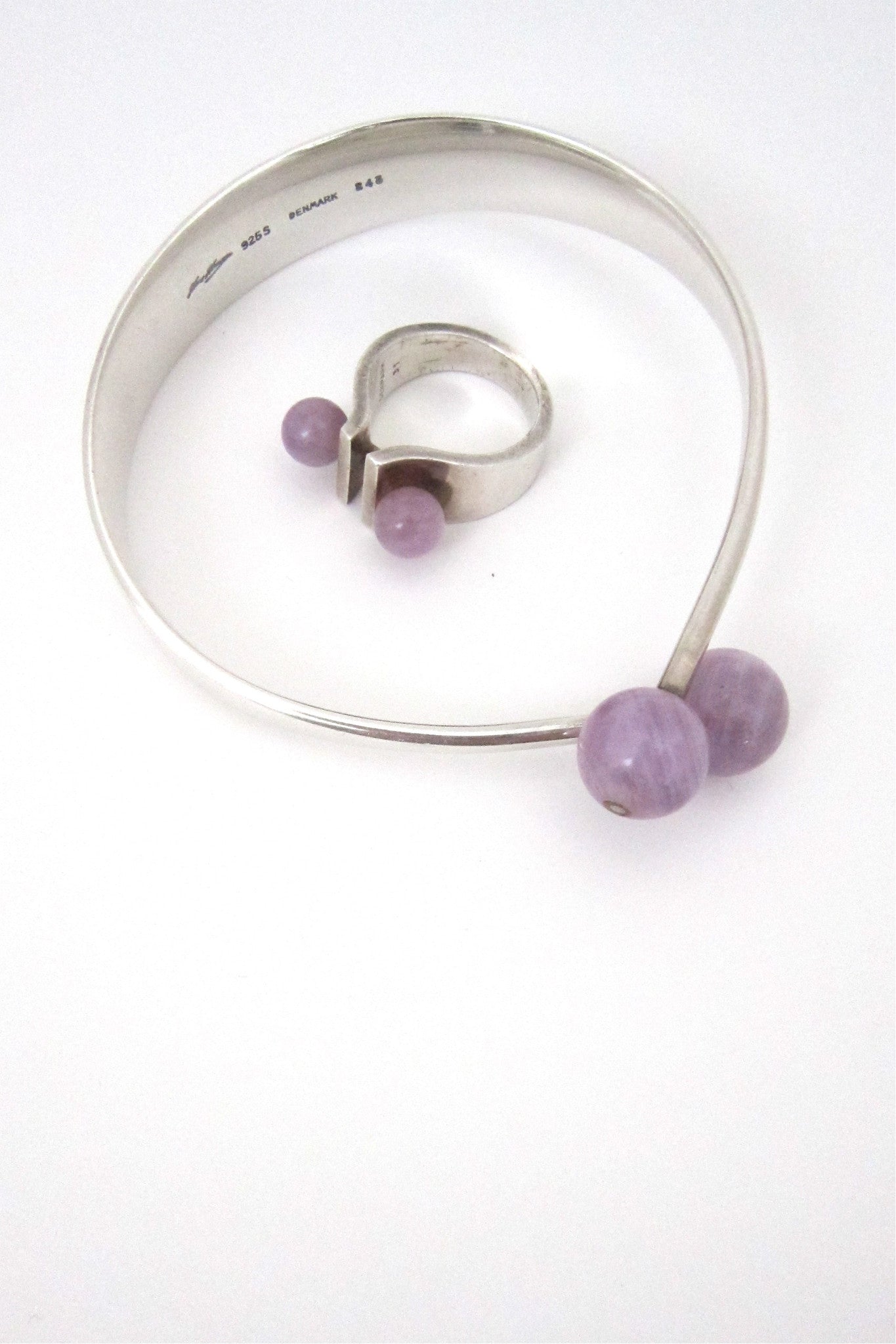 Hans Hansen double amethyst bracelet