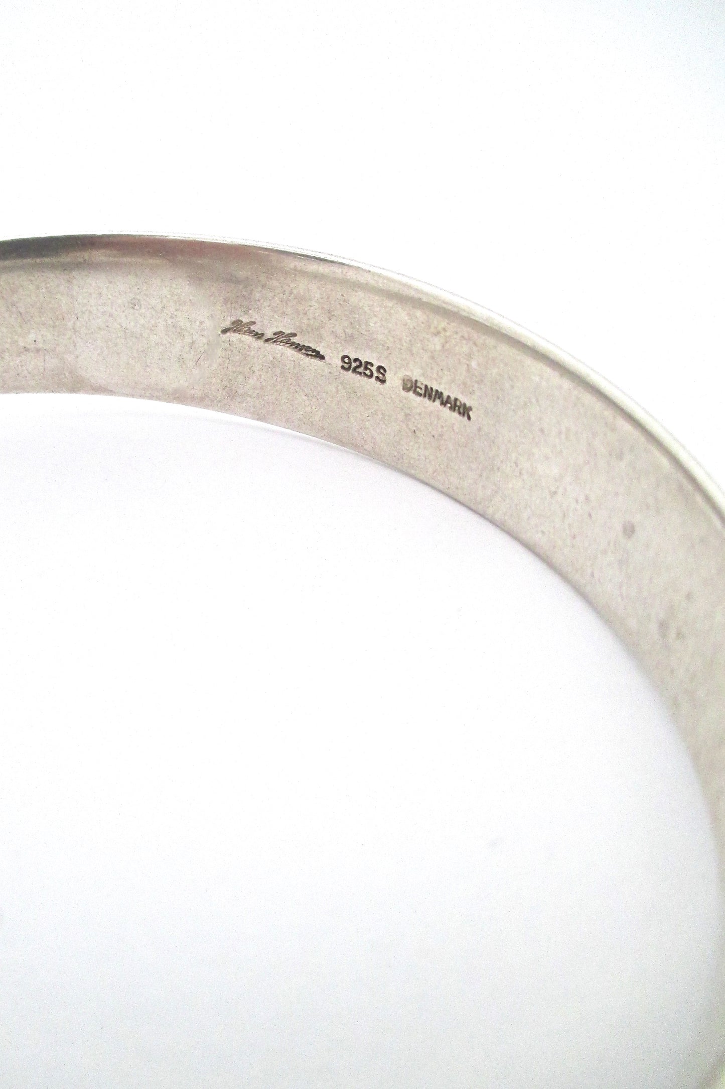 Hans Hansen heavy silver spheres bangle bracelet