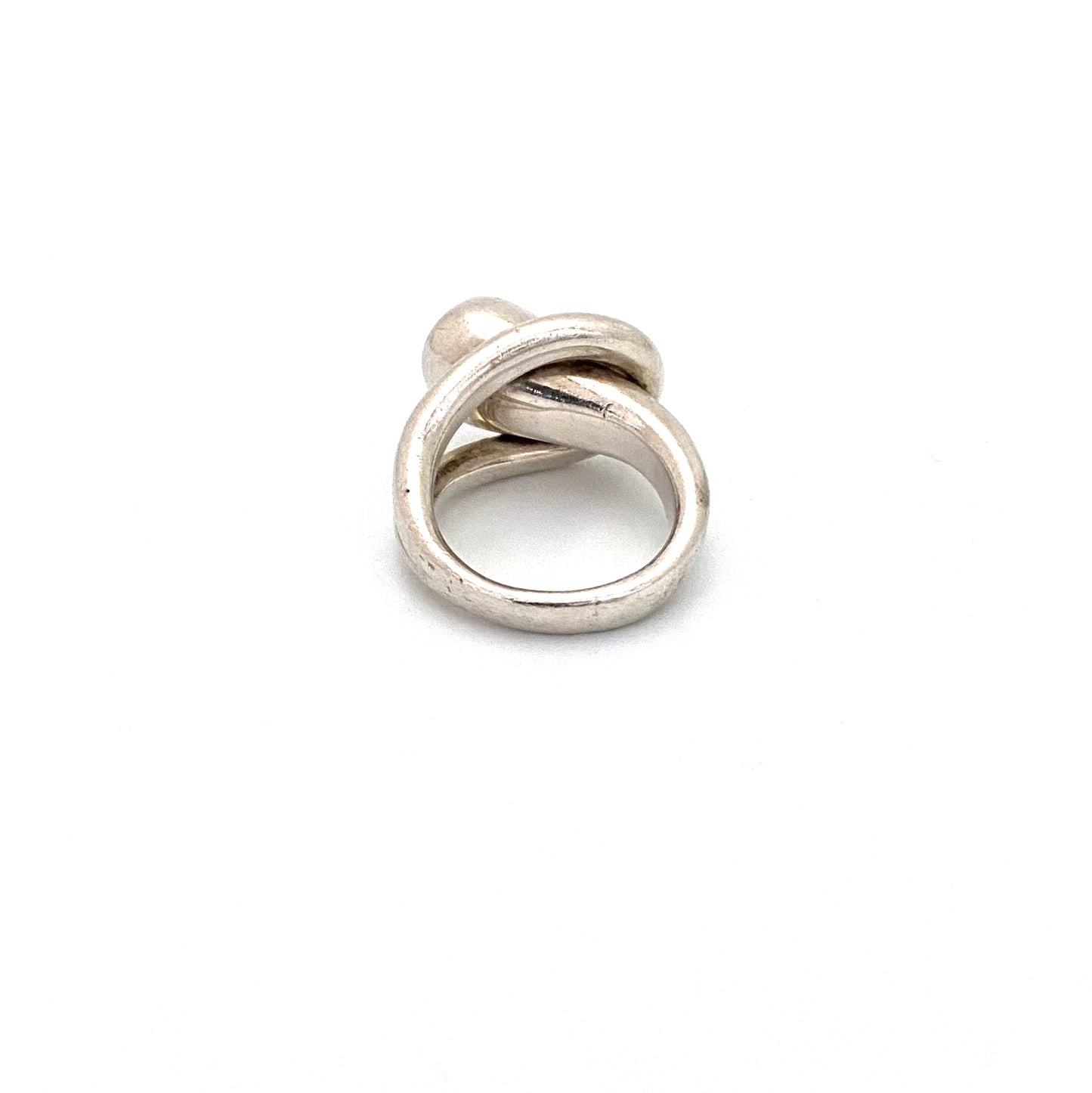 vintage heavy silver loop ring