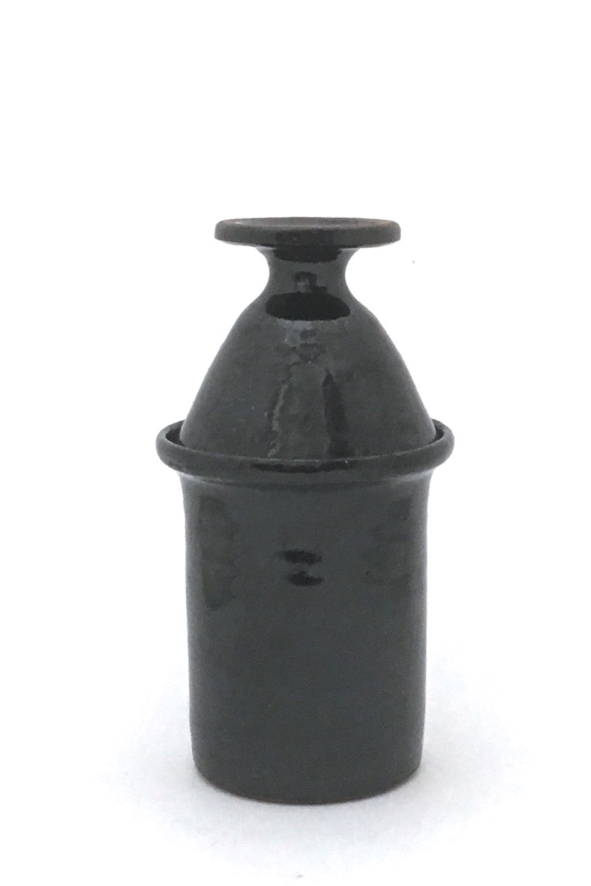 Jan van der vaart Netherlands early signed glazed ceramic unique lidded vessel 1961