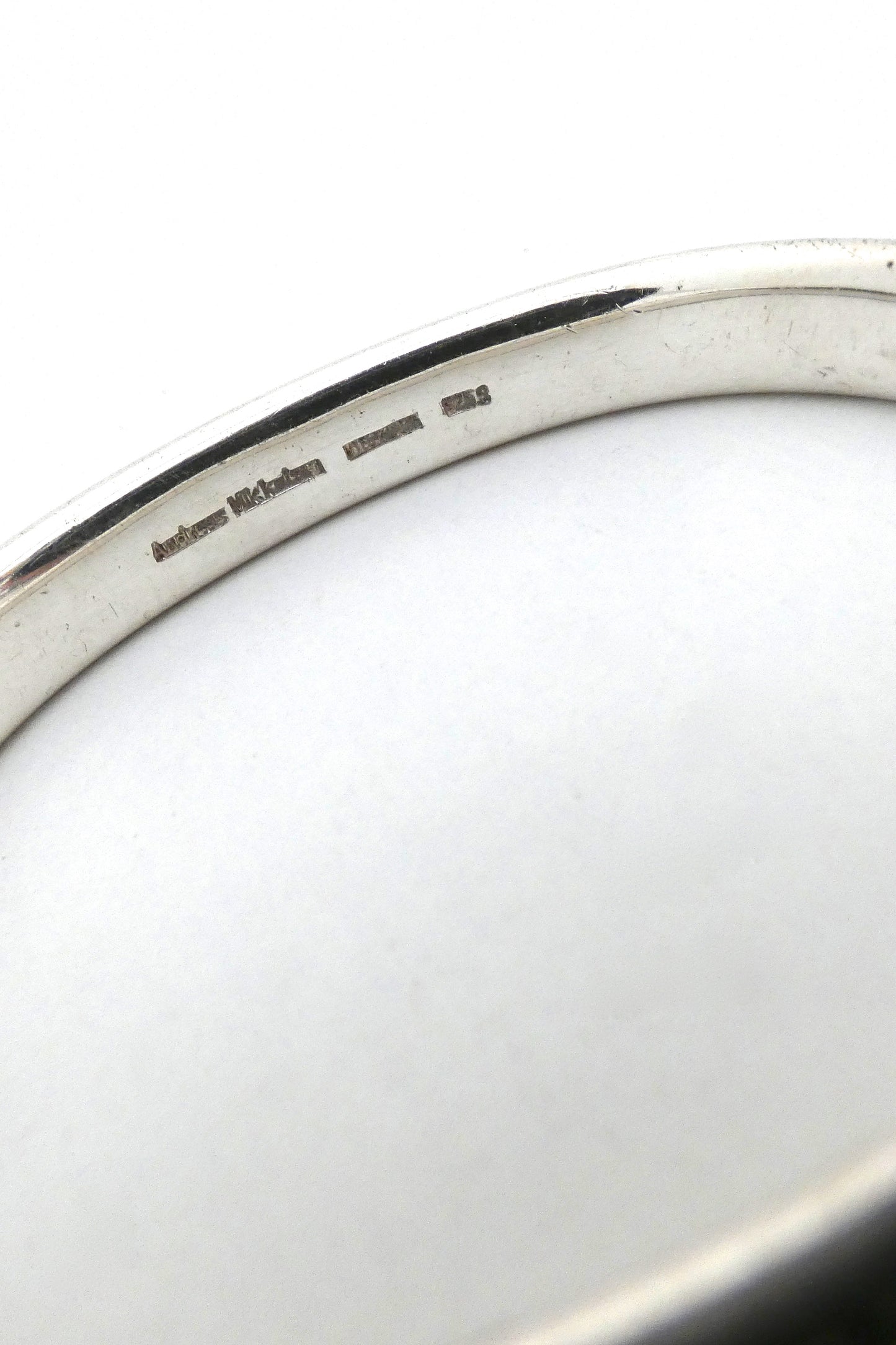 Andreas Mikkelsen Denmark heavy silver bangle bracelet