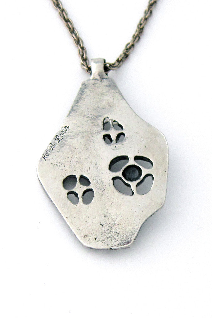Robert Larin Canadian Modernist pewter necklace