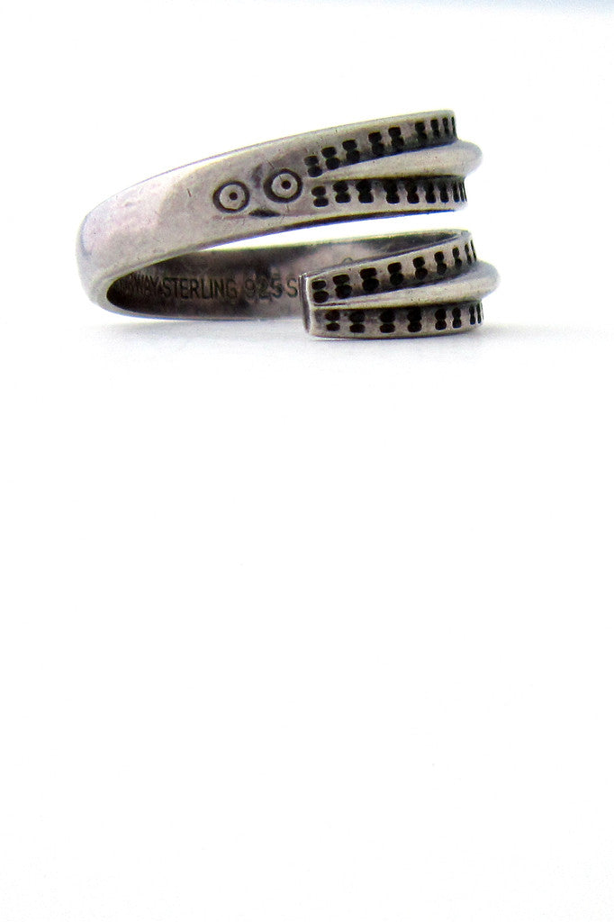 David-Andersen Norway silver Saga ring..