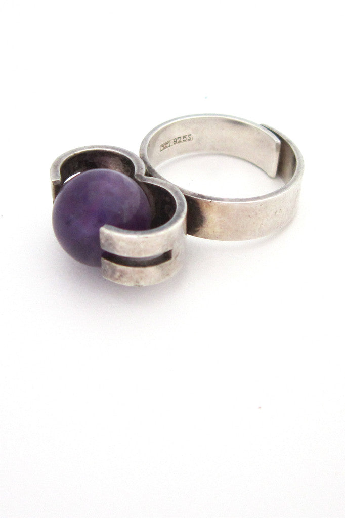 Kupittaan Kulta silver & amethyst ring